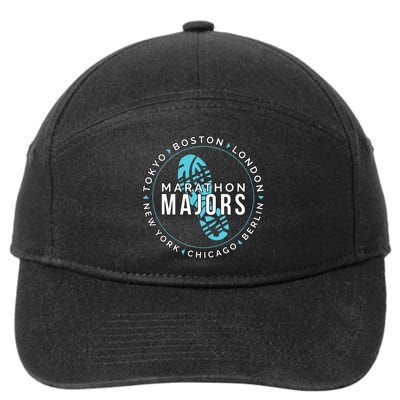 Marathon Majors Runner Finisher 26 Miles 7-Panel Snapback Hat