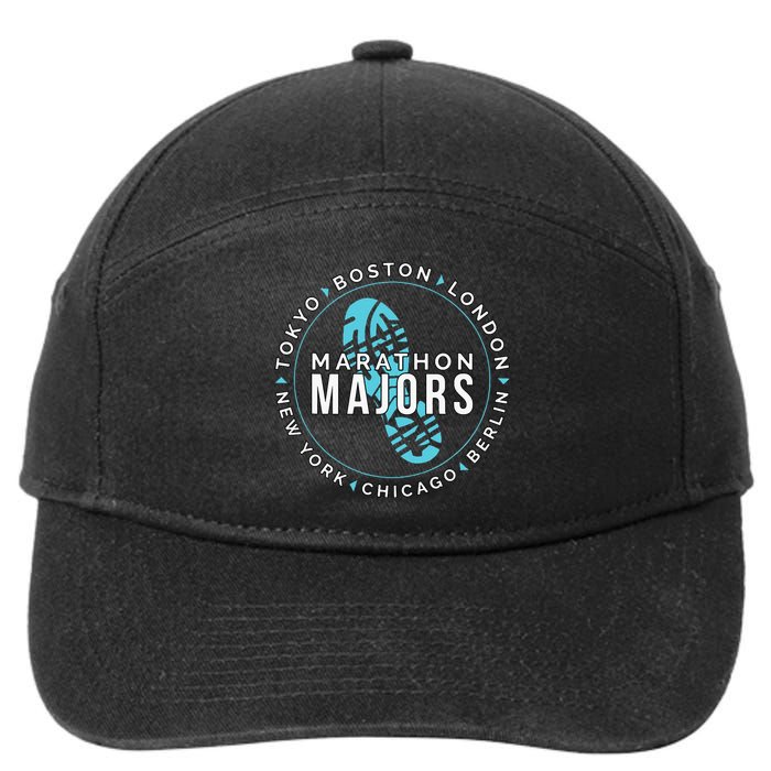 Marathon Majors Runner Finisher 26 Miles 7-Panel Snapback Hat