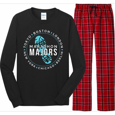 Marathon Majors Runner Finisher 26 Miles Long Sleeve Pajama Set