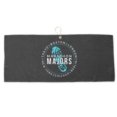 Marathon Majors Runner Finisher 26 Miles Large Microfiber Waffle Golf Towel