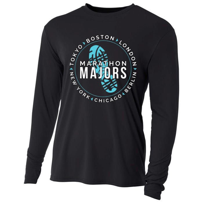 Marathon Majors Runner Finisher 26 Miles Cooling Performance Long Sleeve Crew