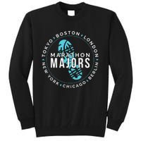 Marathon Majors Runner Finisher 26 Miles Tall Sweatshirt