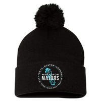 Marathon Majors Runner Finisher 26 Miles Pom Pom 12in Knit Beanie