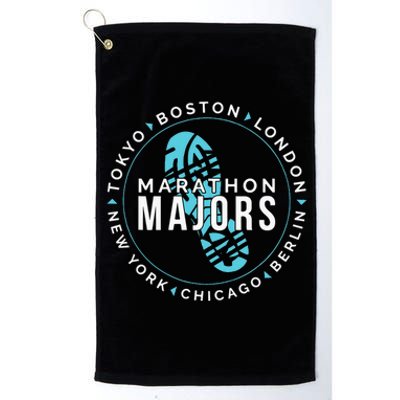 Marathon Majors Runner Finisher 26 Miles Platinum Collection Golf Towel