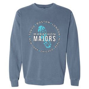 Marathon Majors Runner Finisher 26 Miles Garment-Dyed Sweatshirt