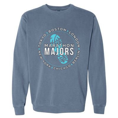 Marathon Majors Runner Finisher 26 Miles Garment-Dyed Sweatshirt