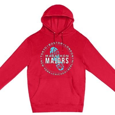 Marathon Majors Runner Finisher 26 Miles Premium Pullover Hoodie