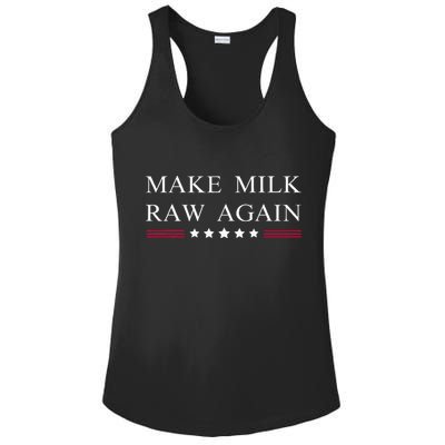 Make Milk Raw Again Funny Raw Milk Ladies PosiCharge Competitor Racerback Tank