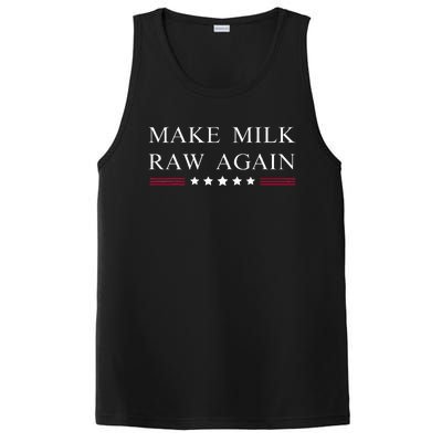 Make Milk Raw Again Funny Raw Milk PosiCharge Competitor Tank