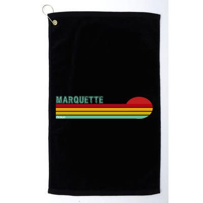Marquette Michigan Retro Golf Towel