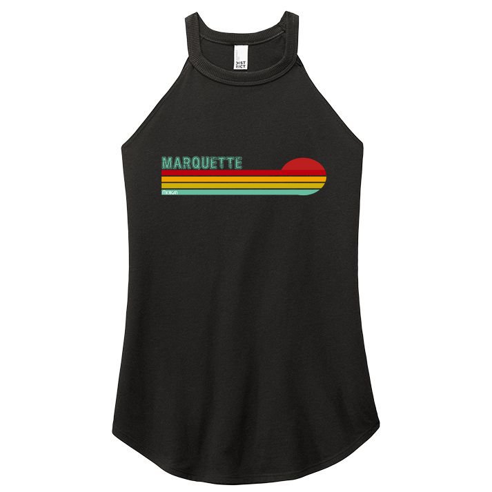 Marquette Michigan Retro Women's Perfect Tri Rocker Tank