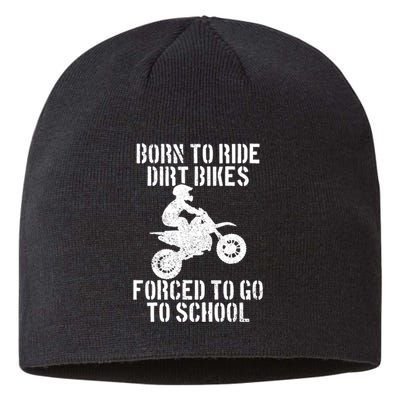 Motocross Motorcycle Ride Dirt Bikes Forced To Go To School Sustainable Beanie