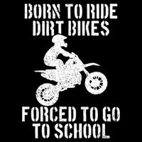 Motocross Motorcycle Ride Dirt Bikes Forced To Go To School 16 in Basic Backpack