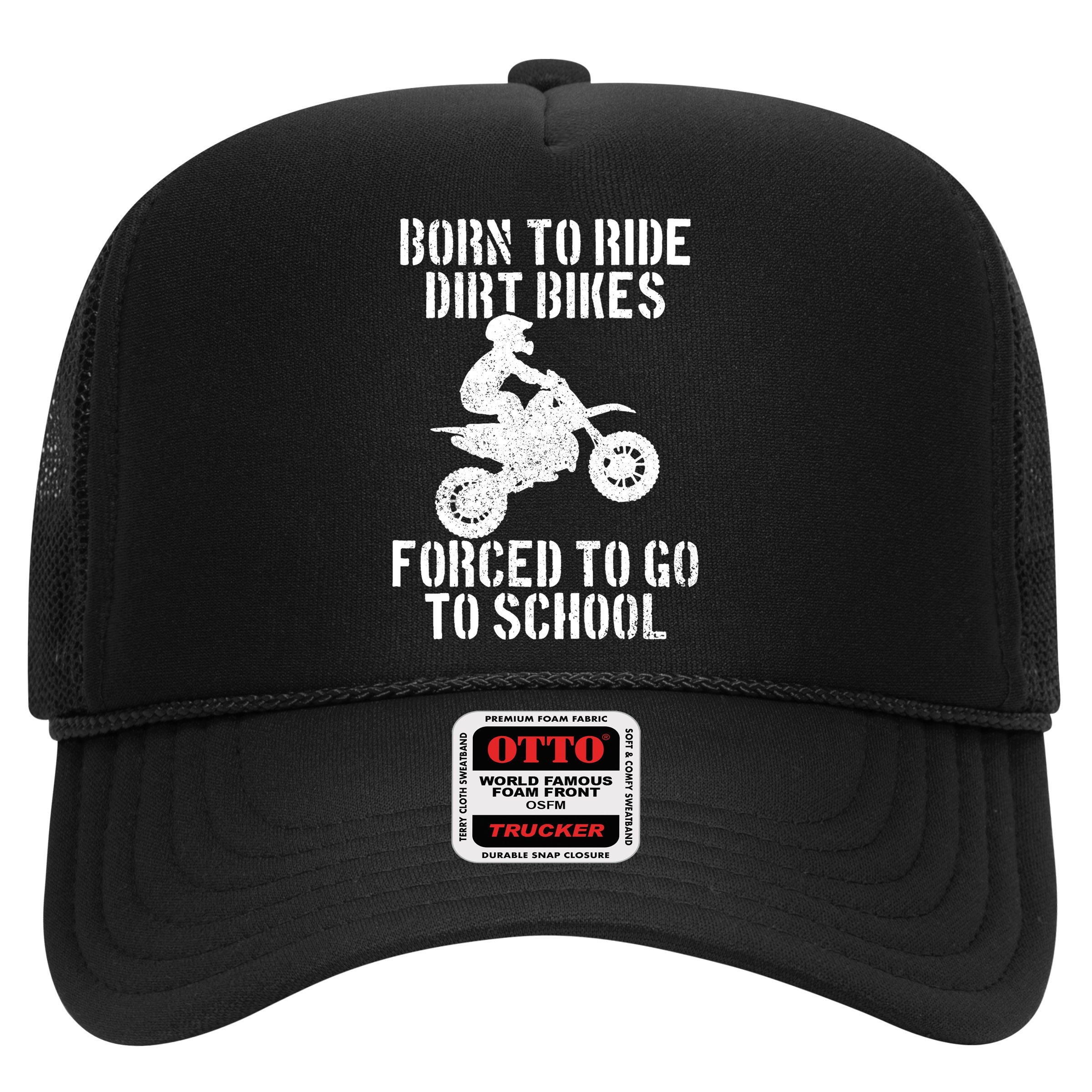 Motocross Motorcycle Ride Dirt Bikes Forced To Go To School Hat
