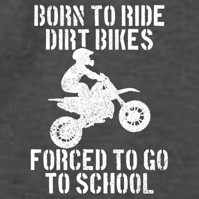 Motocross Motorcycle Ride Dirt Bikes Forced To Go To School Vector Backpack