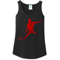 Morroco Moroccan Roots Moroccan Flag Moroccan Soccer Player Ladies Essential Tank