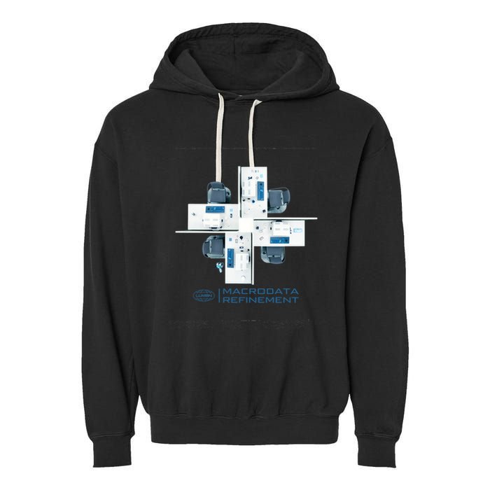 Mdr Macrodata Refinement Lumon Industries Garment-Dyed Fleece Hoodie