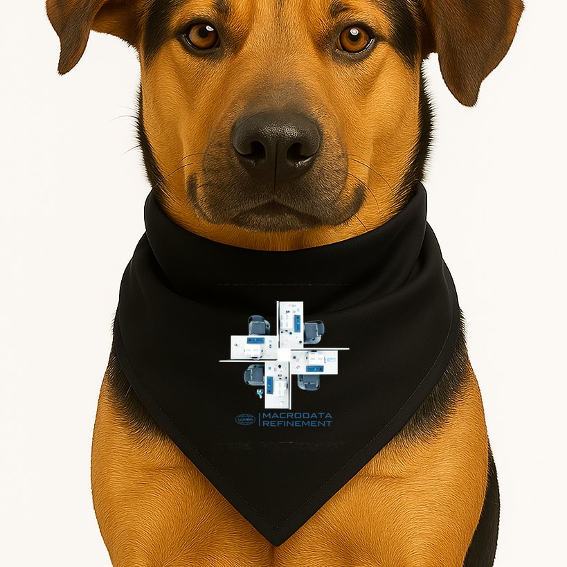 Mdr Macrodata Refinement Lumon Industries USA-Made Doggie Bandana