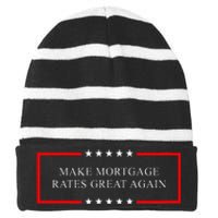 Make Mortgage Rates Great Again Striped Beanie with Solid Band