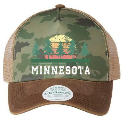 Minnesota Mn Retro Vintage Gift Legacy Tie Dye Trucker Hat