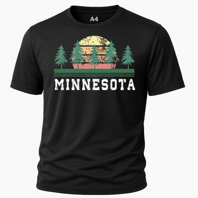 Minnesota Mn Retro Vintage Gift Cooling Performance Crew T-Shirt