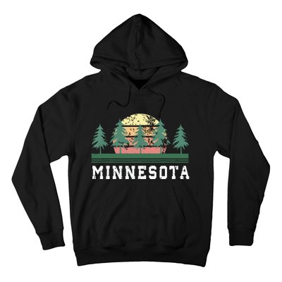 Minnesota Mn Retro Vintage Gift Hoodie