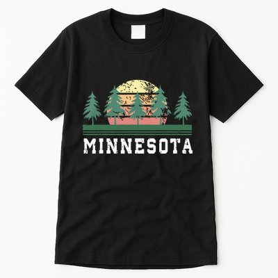 Minnesota Mn Retro Vintage Gift Tall T-Shirt