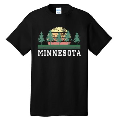 Minnesota Mn Retro Vintage Gift Tall T-Shirt