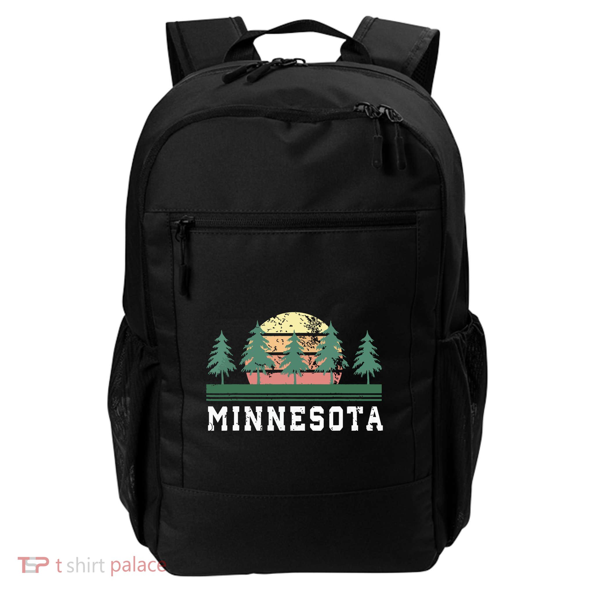Minnesota Mn Retro Vintage Gift Backpack