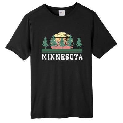 Minnesota Mn Retro Vintage Gift Tall Fusion ChromaSoft Performance T-Shirt