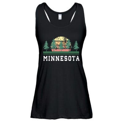 Minnesota Mn Retro Vintage Gift Ladies Essential Flowy Tank