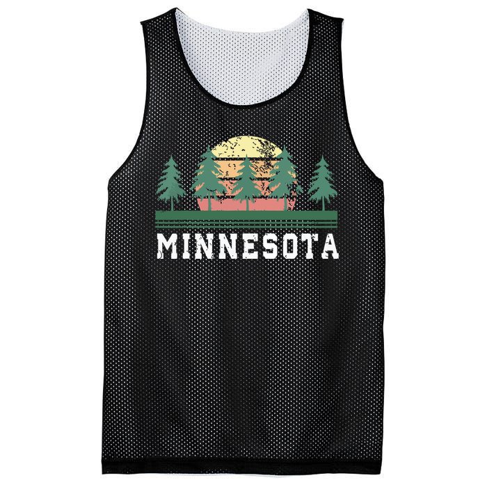 Minnesota Mn Retro Vintage Gift Mesh Reversible Basketball Jersey Tank