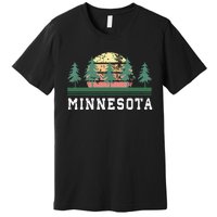 Minnesota Mn Retro Vintage Gift Premium T-Shirt