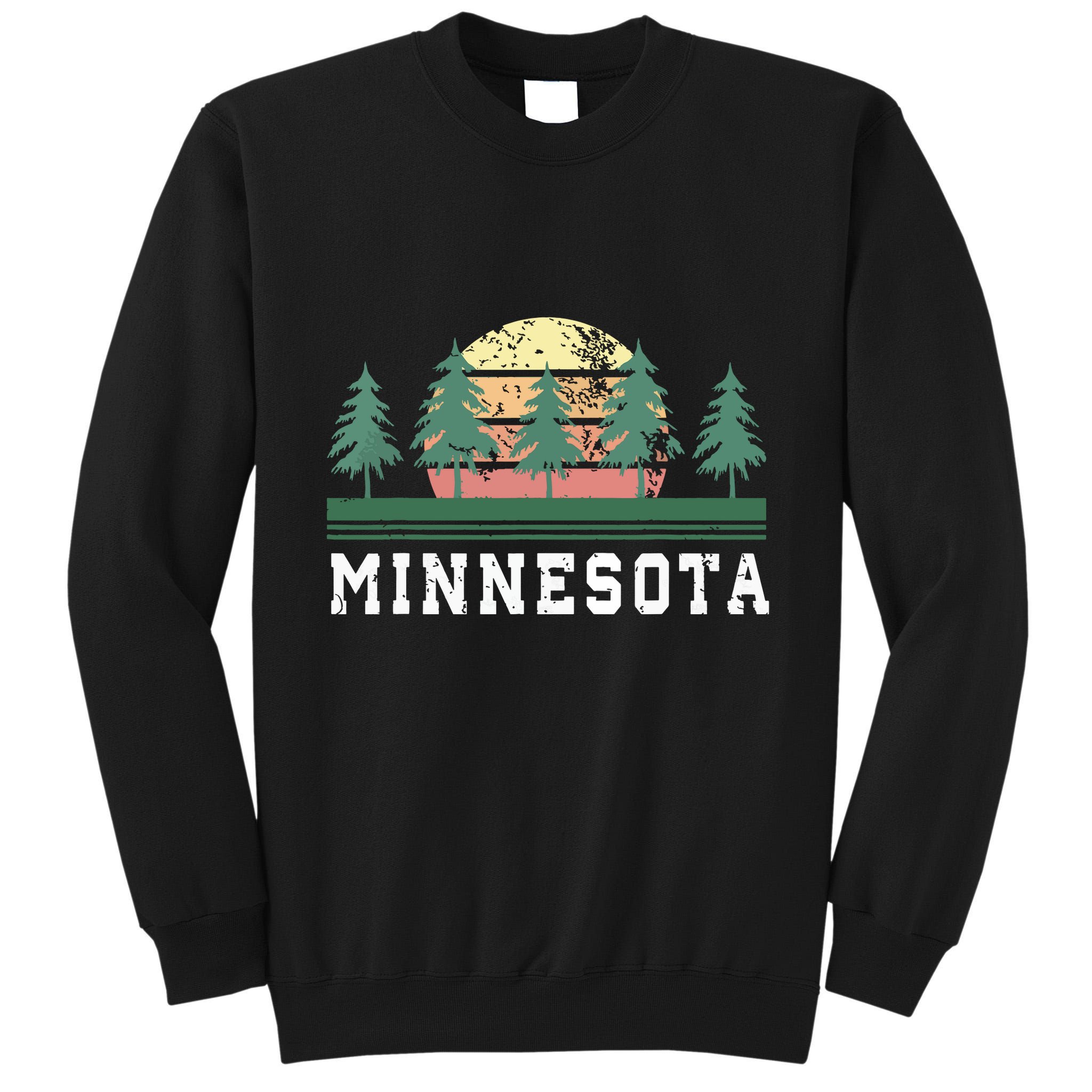 Minnesota Mn Retro Vintage Gift Tall Sweatshirt