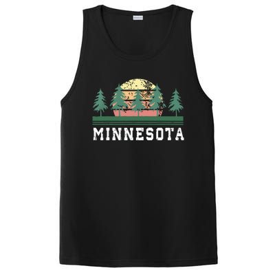 Minnesota Mn Retro Vintage Gift PosiCharge Competitor Tank