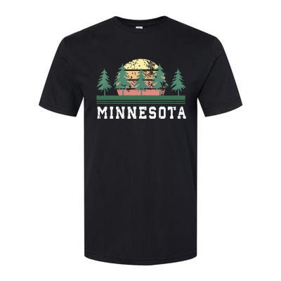 Minnesota Mn Retro Vintage Gift Softstyle CVC T-Shirt