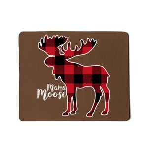 Mama Moose | Red Plaid Buffalo Matching Family Mousepad