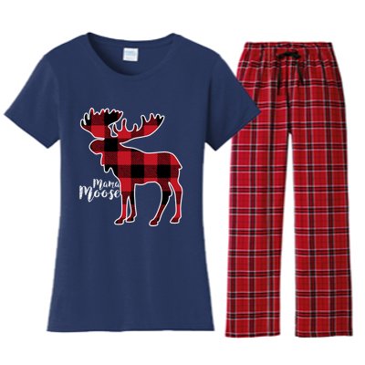 Mama Moose | Red Plaid Buffalo Matching Family Women's Flannel Pajama Set