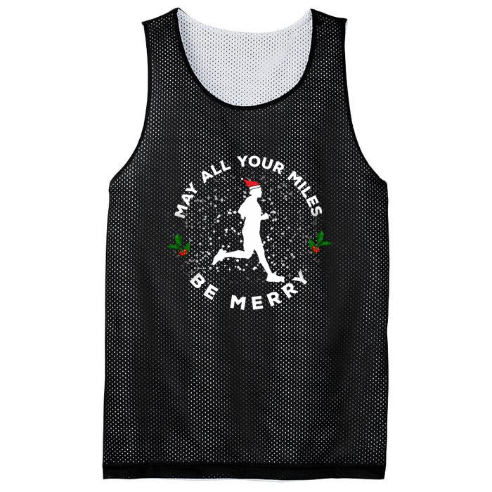 Merry Miles Running Christmas Gift For Runners Mesh Reversible Basketball Jersey Tank