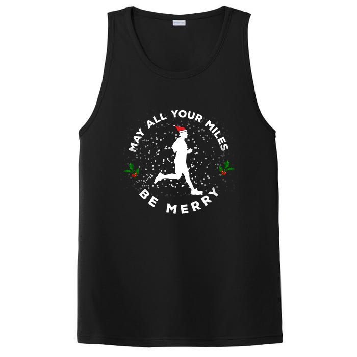 Merry Miles Running Christmas Gift For Runners PosiCharge Competitor Tank