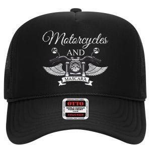 Makeup Motorcycle Riding Women Gift Mascara Biker High Crown Mesh Back Trucker Hat