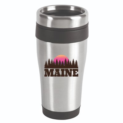 Maine Mn Retro Vintage Gift Women 16oz Travel Tumbler