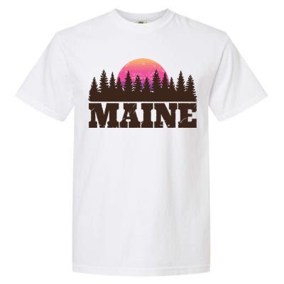 Maine Mn Retro Vintage Gift Women Garment-Dyed Heavyweight T-Shirt