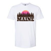 Maine Mn Retro Vintage Gift Women Softstyle CVC T-Shirt