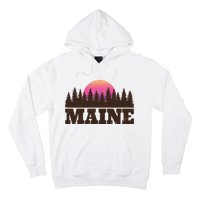 Maine Mn Retro Vintage Gift Women Hoodie