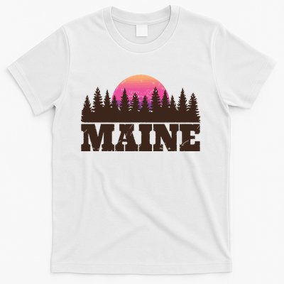 Maine Mn Retro Vintage Gift Women T-Shirt