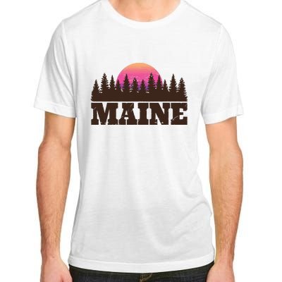 Maine Mn Retro Vintage Gift Women Adult ChromaSoft Performance T-Shirt