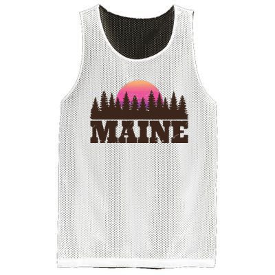 Maine Mn Retro Vintage Gift Women Mesh Reversible Basketball Jersey Tank