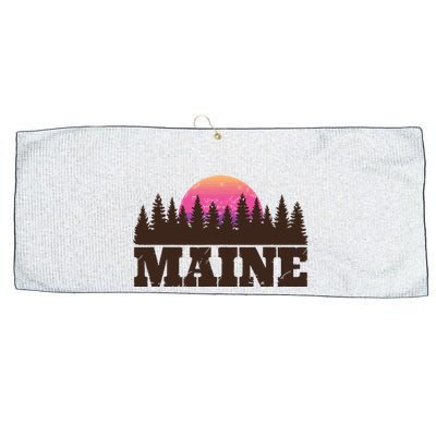 Maine Mn Retro Vintage Gift Women Large Microfiber Waffle Golf Towel