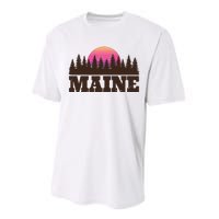 Maine Mn Retro Vintage Gift Women Performance Sprint T-Shirt